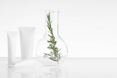 Alternatif bitki ilacıyla laboratuvar ve araştırma doğal cilt bakımı