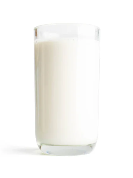 Beyaz Arkaplanda Süt Bardağı — Stok fotoğraf