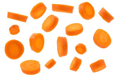 havuç sinek üzerinde izole beyaz arka plan