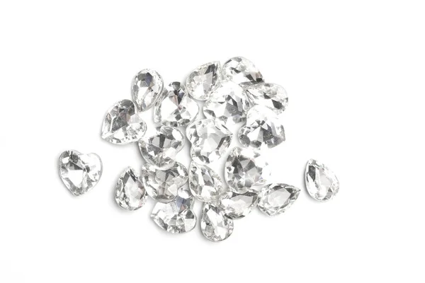 Diamante Aislado Sobre Fondo Blanco —  Fotos de Stock