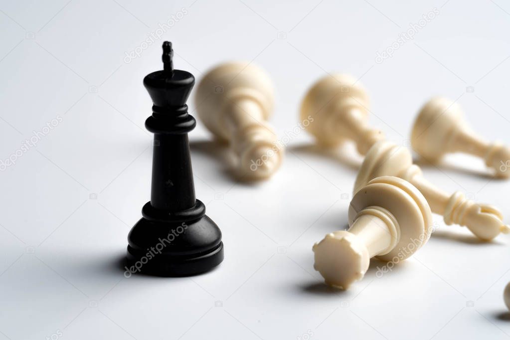 marble chess pieces marble king chess at center
