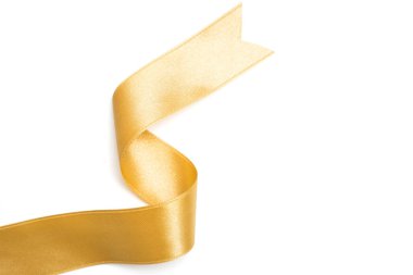 Rulo beyaz zemin üzerine altın şerit