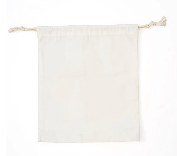 Canvas Bag White Background — Stock Photo, Image