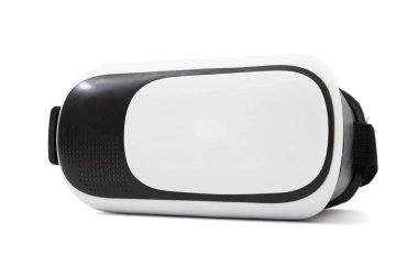 Beyaz arka plan üzerinde izole vr kutusu sanal gerçeklik gözlük