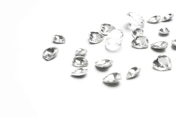Алмаз Ізольований Білому Фоні — стокове фото