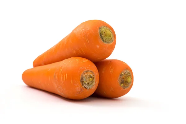 Carota Isolata Sfondo Bianco — Foto Stock