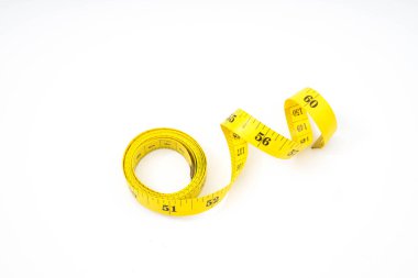 beyaz arka plan üzerinde izole bant ölçmek