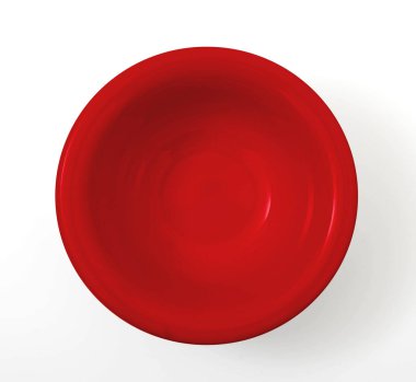 Beyaz arka planda izole edilmiş beyaz kase