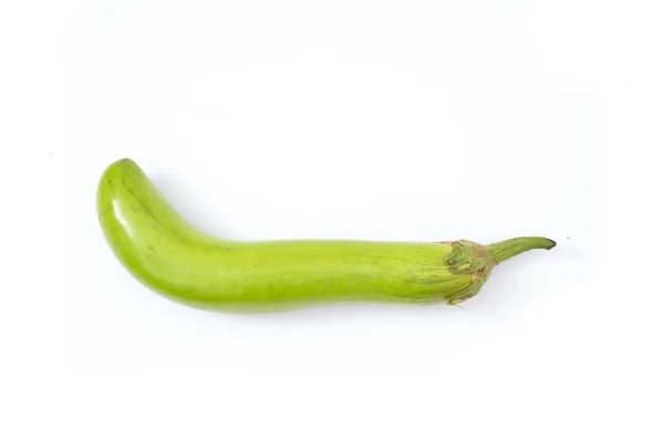 Berenjena Verduras Frescas Sobre Fondo Blanco Aislado —  Fotos de Stock