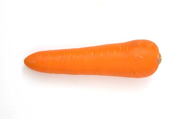 Carota Isolata Sfondo Bianco — Foto Stock