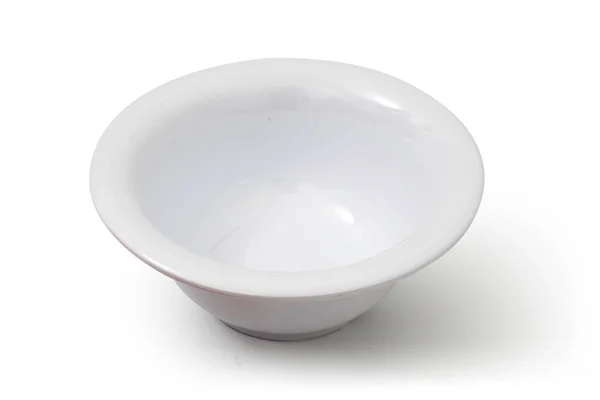 White Bowl Isolated White Background — Stock Photo, Image