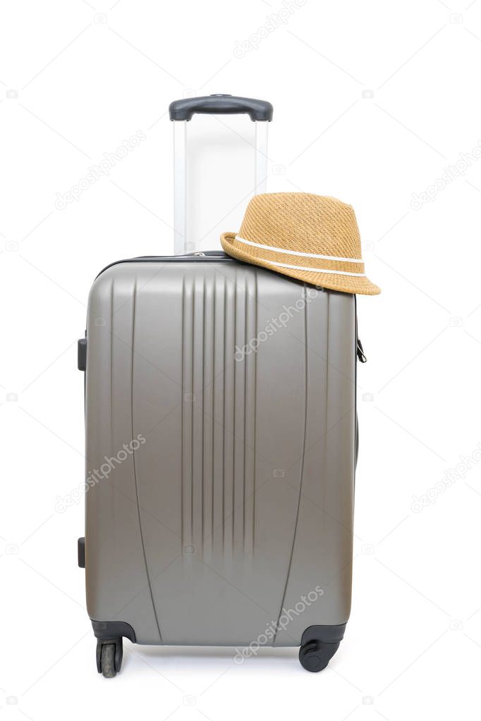 summer holidays travel concept suitcase or luggage bag