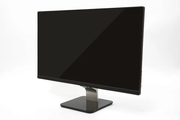 Zwarte LED TV televisiescherm mockup mock up leeg — Stockfoto