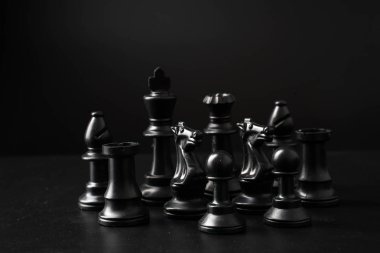 fikirler ve rekabet için satranç tahtası oyunu 