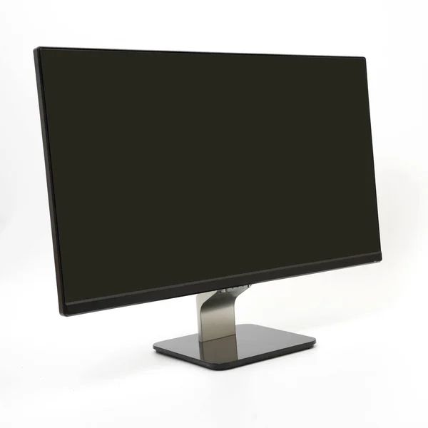 Svart LED TV-skärm utkast mock up blank — Stockfoto