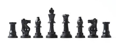 beyaz izole satranç