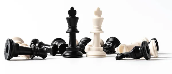 Schack isolerad på vit — Stockfoto