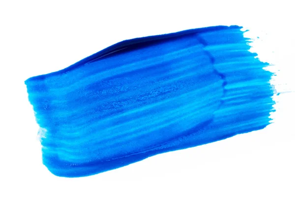 Aquarel blauw getextureerde lijnen geïsoleerd — Stockfoto