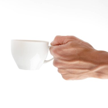 Beyaz arka planda el ele tutuşmalar.