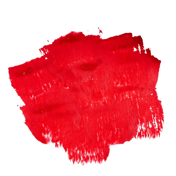 Red Watercolor Set White Background — Stock Photo, Image