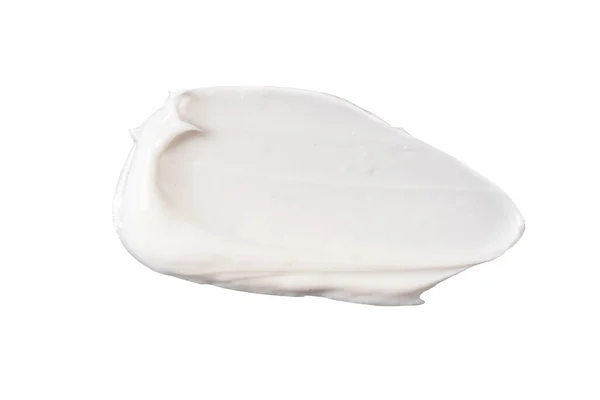 Crema Facial Cosmética Blanca Textura Sobre Fondo Blanco — Foto de Stock