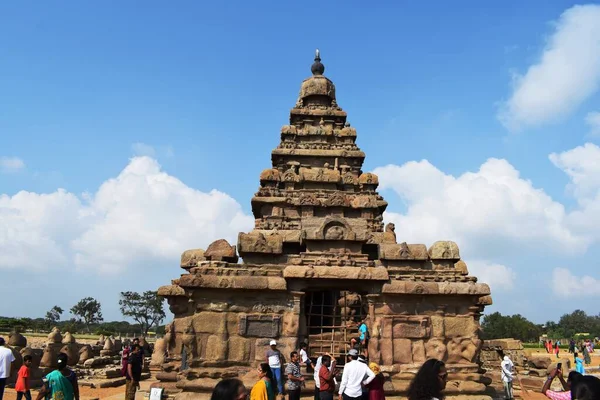 Berühmtes Wahrzeichen Tamil Nadus Dec 2019 Unesco Welterbe Shore Tempel — Stockfoto