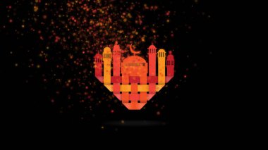 Siyah dijital arka plan dalga parçacıkları, kızdırma spar ile