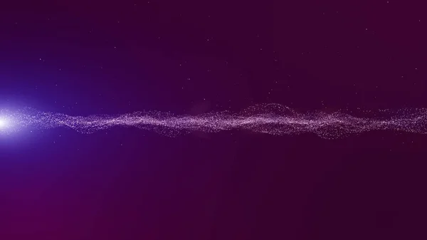 Ciemny różowy cyfrowy streszczenie tło z fali cząstek, blask — Zdjęcie stockowe