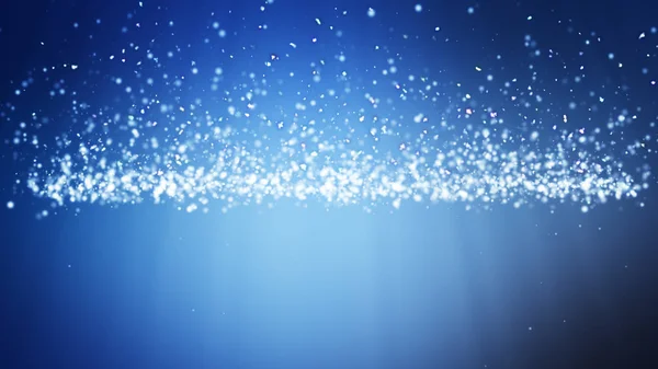 輝く波粒子デジタル ブルー抽象的な背景、 — ストック写真