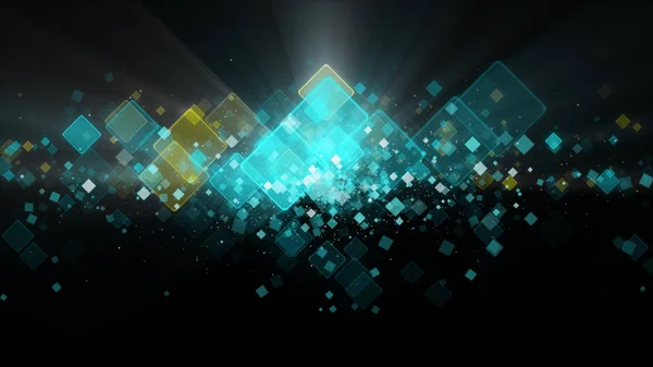 Black digital abstract background with sparkling wave particles