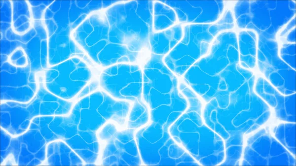 Dunkelblauer Hintergrund mit einem Muster aus weißen Plasma-Linien, blau Stockbild