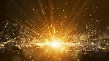 Koyu kahverengi arka plan, parçacıklar ile dijital imza, sparkli