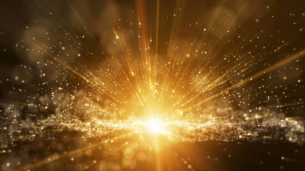 Koyu kahverengi arka plan, parçacıklar ile dijital imza, sparkli