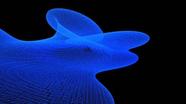 Ilustración 3D de la futura visualización a través del concepto de conn — Foto de Stock
