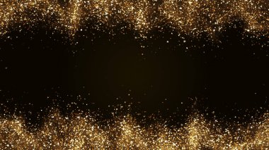 küçük parçacıklar ile koyu kahverengi arka plan ışık w toplandı