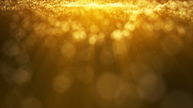 Glow altın toz particale Glitter aşağı düşen kıvılcımlar, soyut