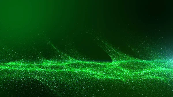 dark green backgrounds with small particles gathered together in