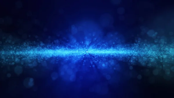 Glow blue dust particale glitter sparks abstract background for — Stock Photo, Image