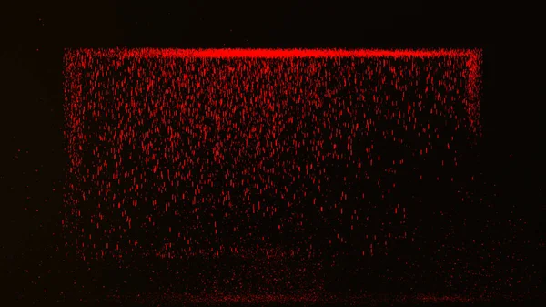 Fondo rojo oscuro con pequeñas partículas de polvo rojo que brillan —  Fotos de Stock
