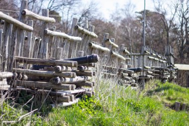 Tahta kale topları eski
