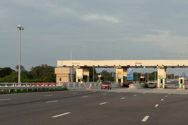 Mattala Expressway Exit Stand Landschap — Stockfoto