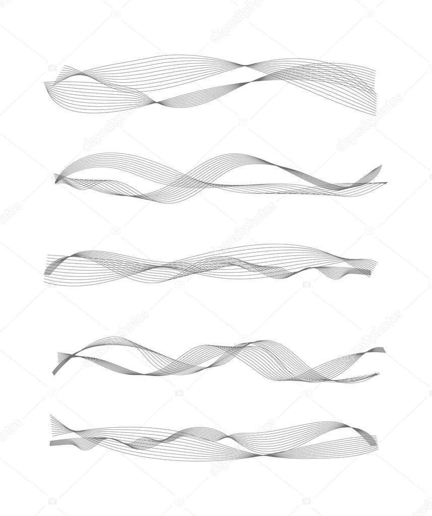 Vector music sound waves