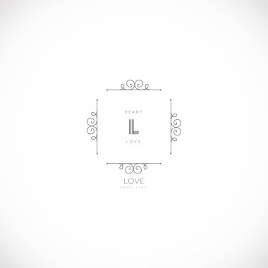 Lüks monogram logosu