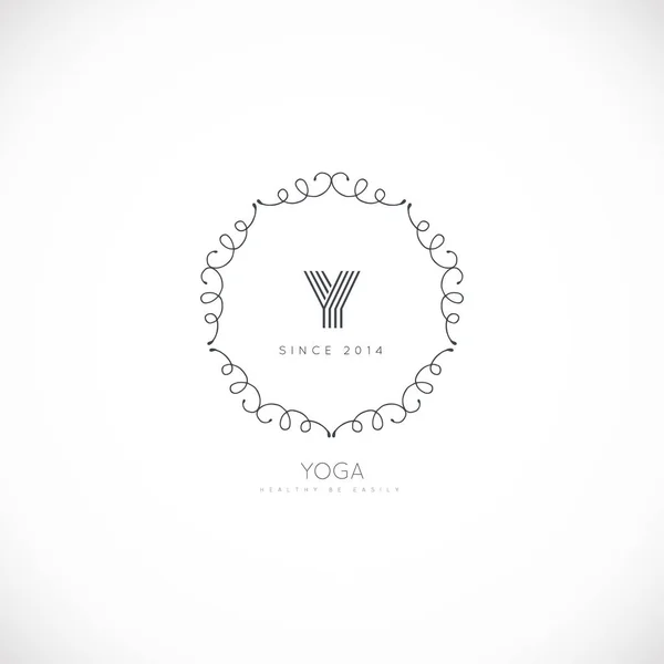 Luxusní monogram logo — Stockový vektor