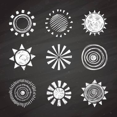 Simge doodle güneş