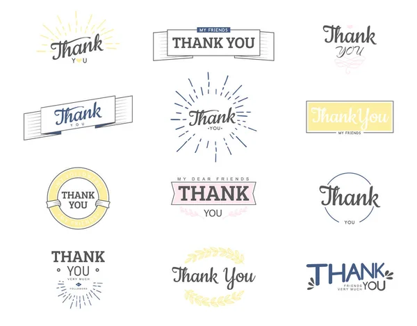 Thank you sign. — Stock Vector