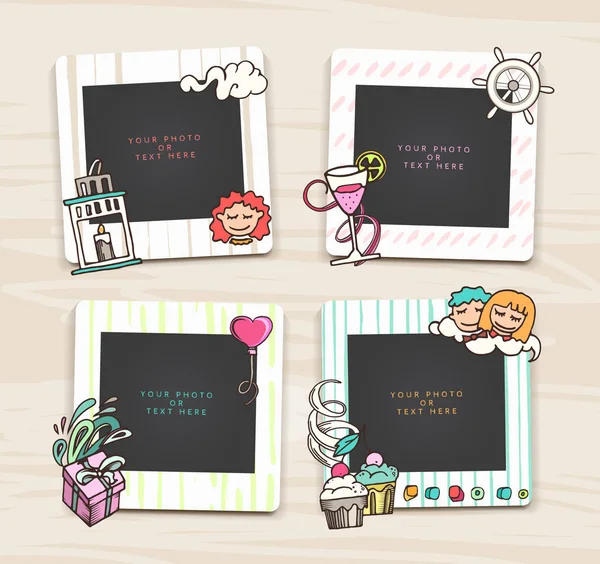 Güzel şablon el çizilen çerçeve.