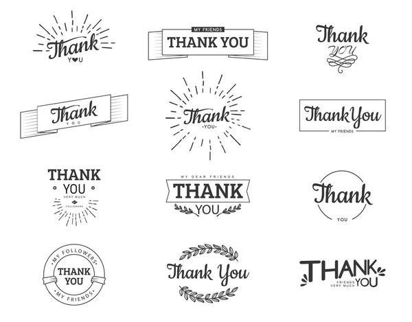 Thank you sign. — Stock Vector