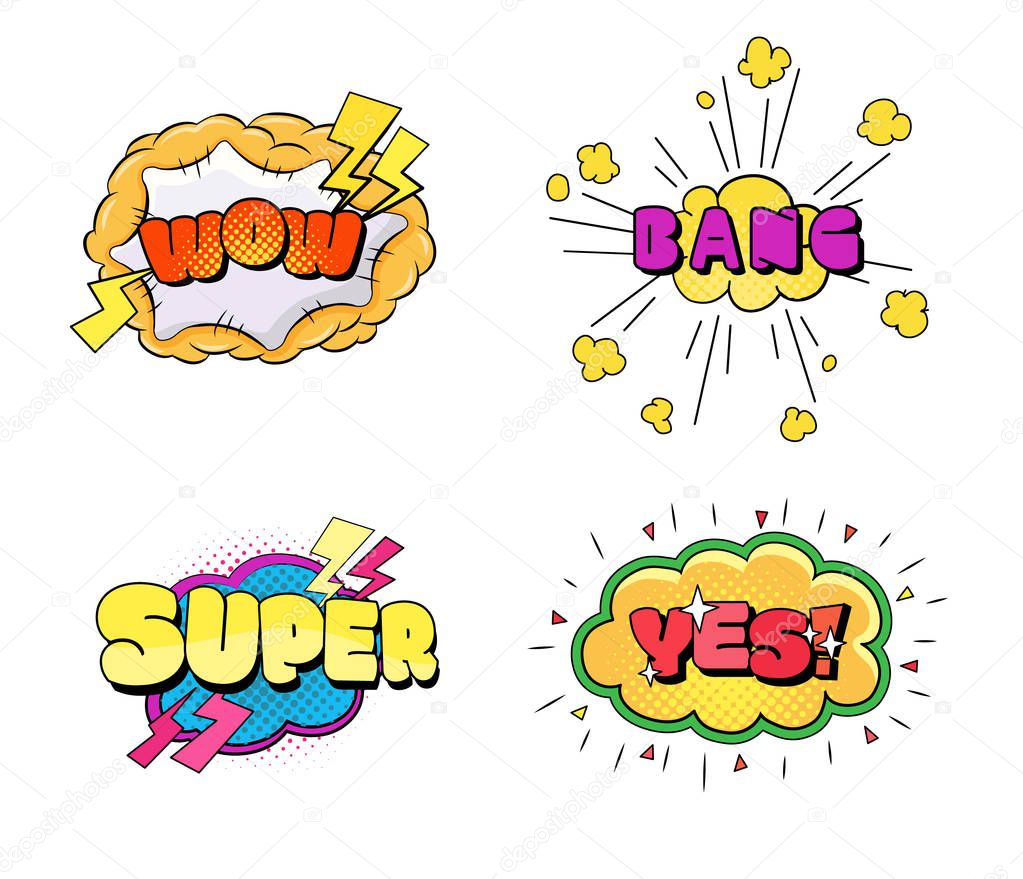 Set of speech bubbles