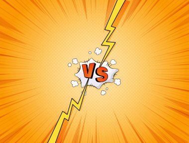 Vs comics illüstrasyon.